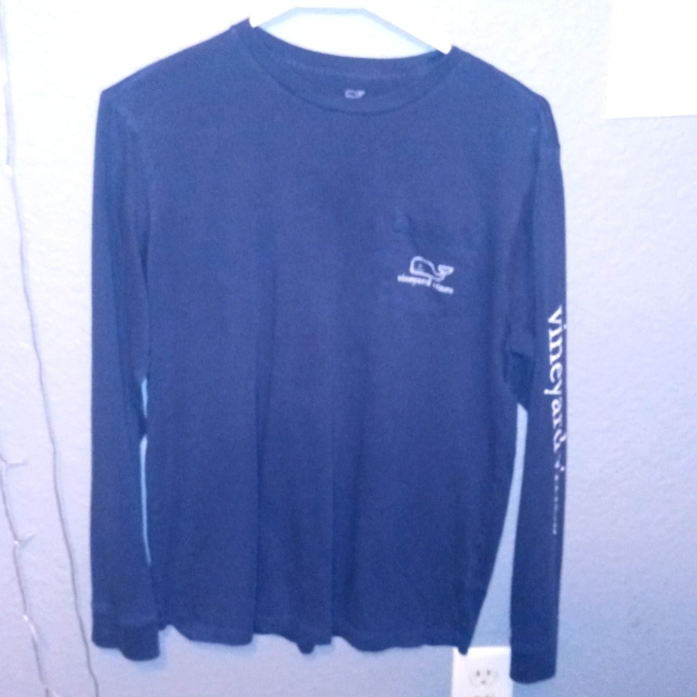 Blue vineyard vines long sleeves shrit
